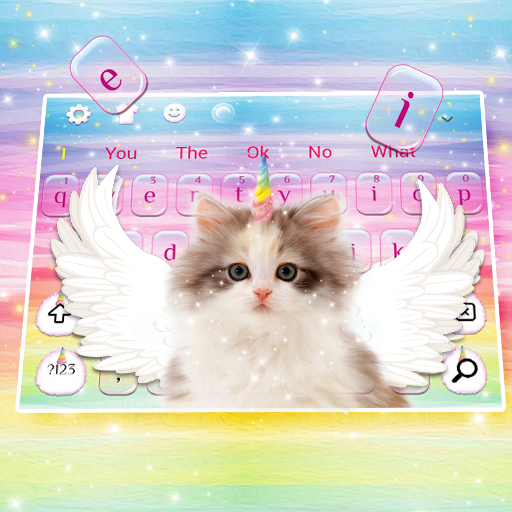 Fuzzy Angle Unicorn Cat Keyboard Theme icon