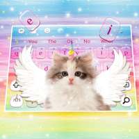 Fuzzy Angle Unicorn Cat Keyboard Theme