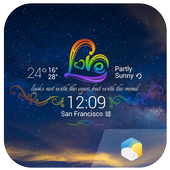 Rainbow Love theme widget icon