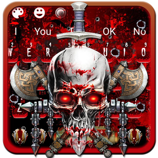 붉은 해골 키보드 icon