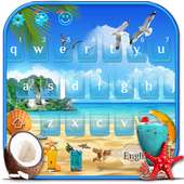 Summer Beach Keyboard Theme on 9Apps