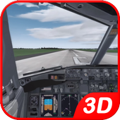 Airplane Pilot simulator 3D icon