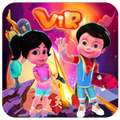 Vir game adventure robot icon