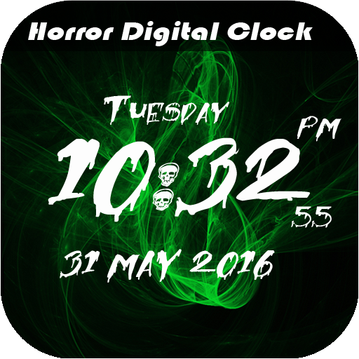 LED Horror Digital Clock LWP icon