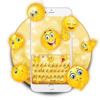 Golden Glitter Emoji Keyboard on 9Apps