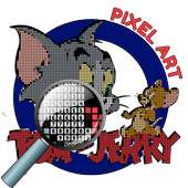 Color by Number Tom and Jerry Pixel Art