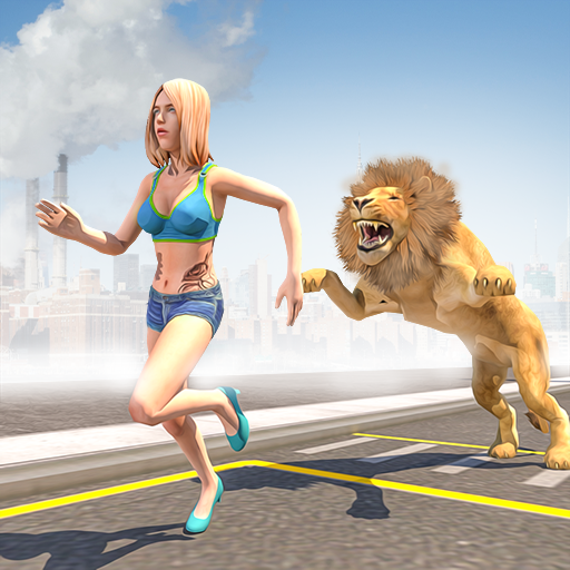Angry Lion City Attack : Animal Hunting Simulator icon