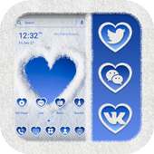 Snow Heart Launcher Theme on 9Apps