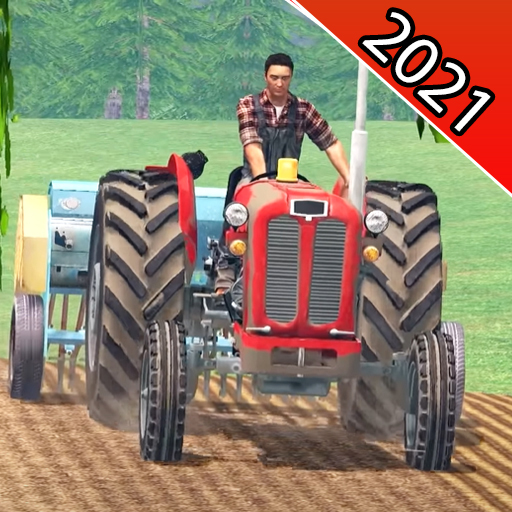 Modern Tractor Farming Simulator 2021:black farmer icon