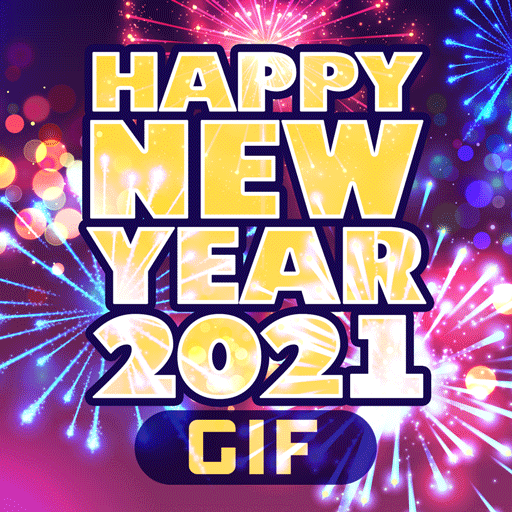 Happy New Year 2021 Cards GIF icon