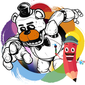 How to color Five Nights at Freddys fans icon