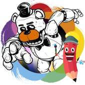 How to color Five Nights at Freddys fans on 9Apps
