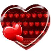 Red Heart Keyboard Theme icon