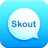 Messenger and Chat for Skout أيقونة