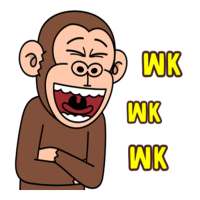 Funny Crazy Monkey Stickers