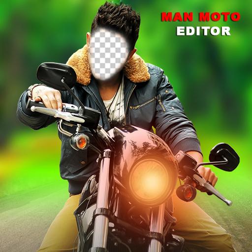 Men Moto Editor: Bike Photo frame icon