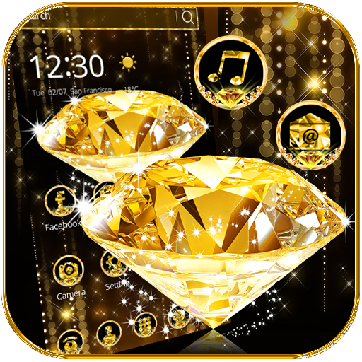 Gold Diamond Theme Wallpaper icon