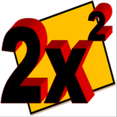 Equation 1º and 2º degree. icon