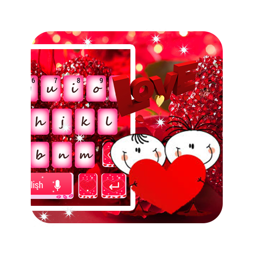 Keyboard for couples in love icon