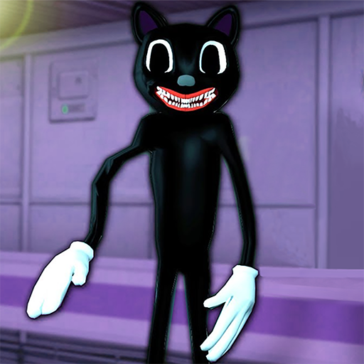 scary cartoon cat at an scp icon