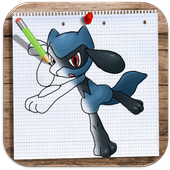 How to Draw and Colour Pokemon icon