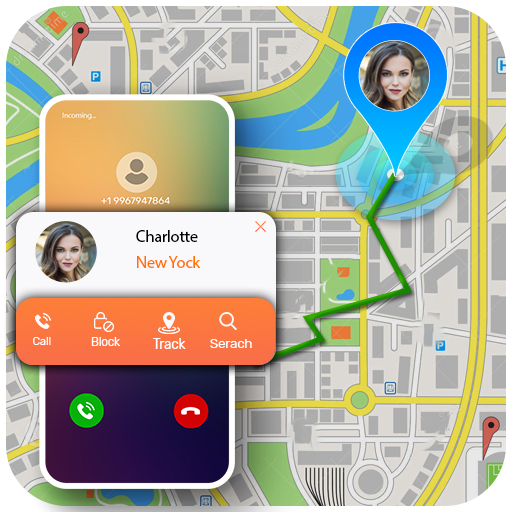 True ID Caller Name Address Location Tracker icon