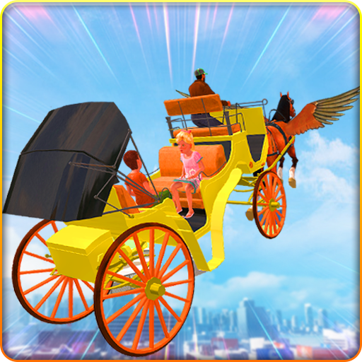 Flying Horse Buggy Cab Driver School Transportion icon