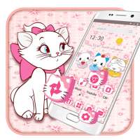 Pink Cute Cartoon kitty Launcher