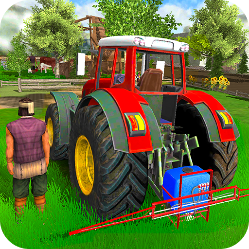 Village Farming Tractor Agriculture Happy Life 3D icon