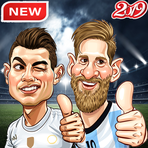 Football players caricature wallpapers icon