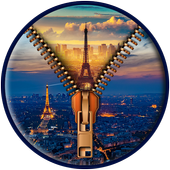 Paris Zipper Lock Screen icon