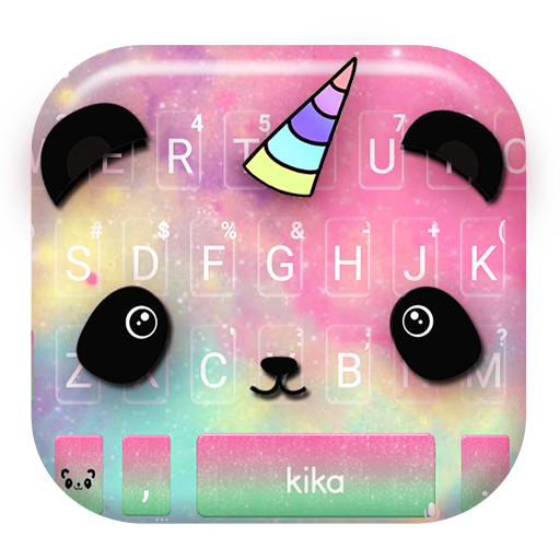 ชุดรูปแบบคีย์บอร์ด Cartoon Unicorn Panda icon