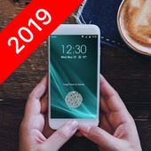 Fingerprint lock screen for prank--Touch ID icon