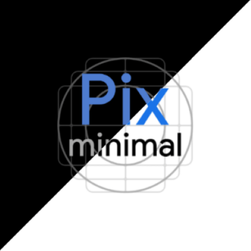 Pix - Minimal Black/White Icon Pack icon