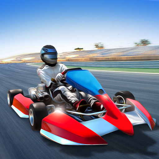Go kart race buggy kart rush racing beach race icon
