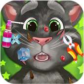 Talking Cat Skin Doctor Kids Game