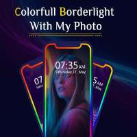 Colorfull Borderlight With Photo - Live Wallpaper