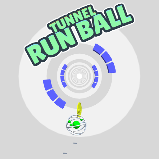 Tunnel Run Ball. Tunnel with obstacles and ball icon