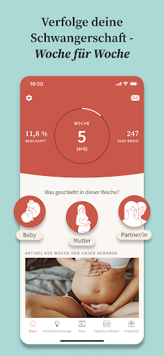Preglife - Schwangerschaftsapp screenshot 1