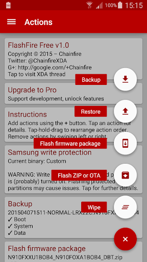 [root] FlashFire screenshot 1