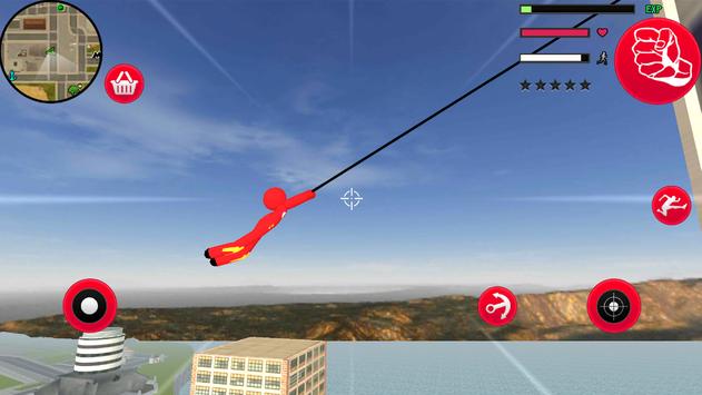 Iron Stickman Rope Hero Fighting Gangstar Crime screenshot 4