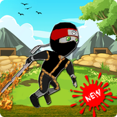Angry Ninja Run &amp; Fight Simulation 2018 icon
