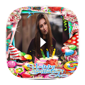 Happy Birthday video Frame icon