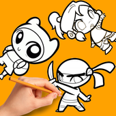 How to draw Chibi anime иконка