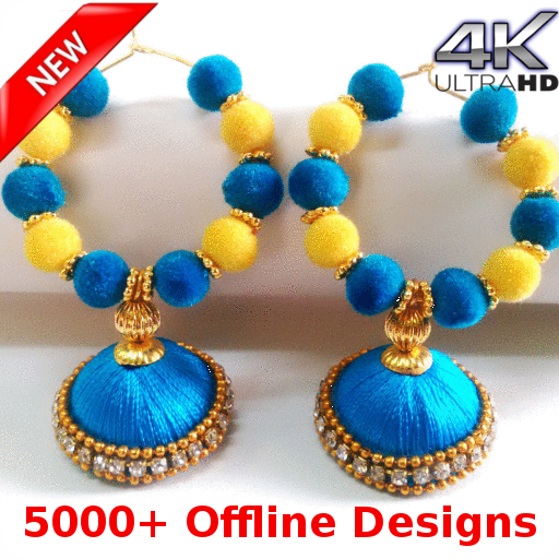 5000  Silk Thread Jewellery Designs (Offline) icon