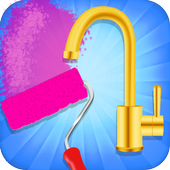 Sprzątanie domu i dekorowanie gry icon