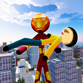 Super Iron Robot Game-Stickman Rescue Mission 2k20 icon