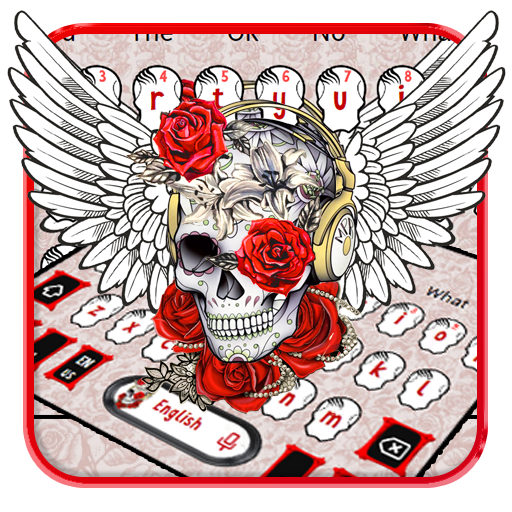 문신 날개 해골 키보드 테마 icon