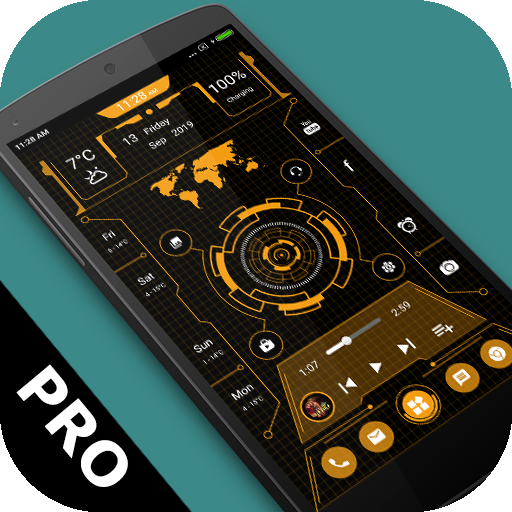 Futuristic Launcher Pro - App lock, Hide App icon