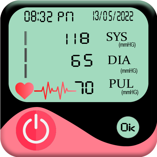 Blood pressure bp diary icon